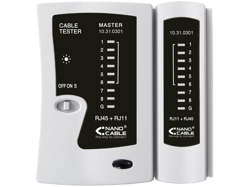 Tester Nanocable 10.31.0301 para RJ11-RJ12-RJ45