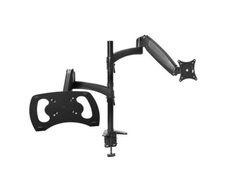 Soporte de Mesa Orientable/ Inclinable Trust Mara para Monitor y Portátil hasta 32'