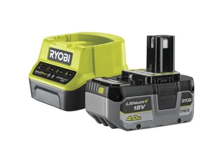 Cargador + Batería de litio Ryobi ONE+ RC18120-140X/ 18V 4,0Ah