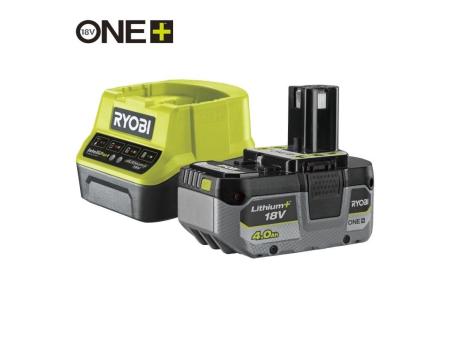 Cargador + Batería de litio Ryobi ONE+ RC18120-140X/ 18V 4,0Ah