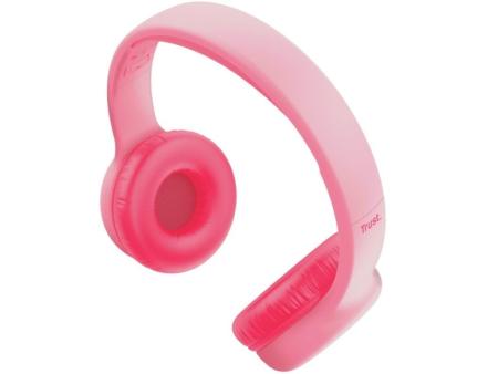 Auriculares Infantiles Trust Nouna Kids/ con Micrófono/ Rosas