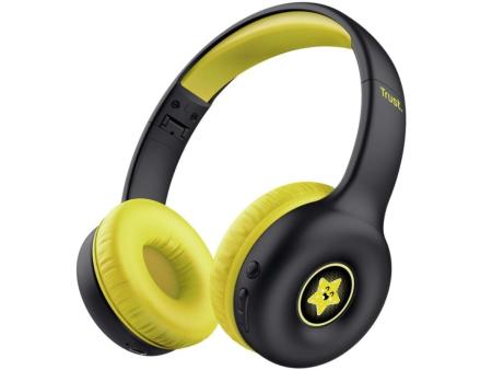 Auriculares Infantiles Inalámbricos Trust Nouna Kids/ con Micrófono/ Negros