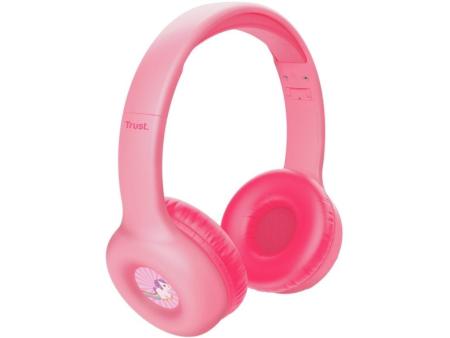 Auriculares Infantiles Inalámbricos Trust Nouna Kids/ con Micrófono/ Rosas