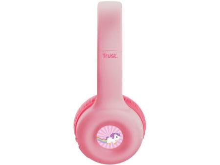 Auriculares Infantiles Inalámbricos Trust Nouna Kids/ con Micrófono/ Rosas