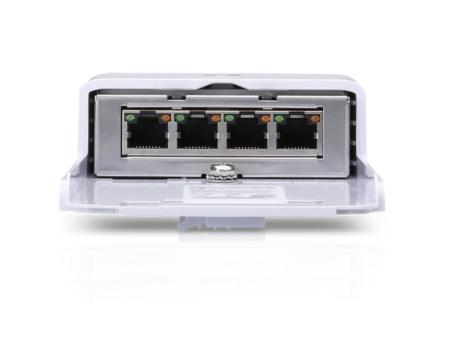 Switch Ubiquiti NanoSwitch N-SW/ 4 Puertos RJ45 10/100/1000 PoE