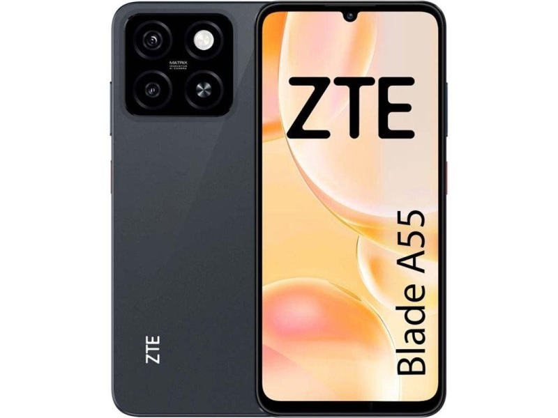 Smartphone ZTE Blade A55 4GB/ 128GB/ 6.75'/ Negro