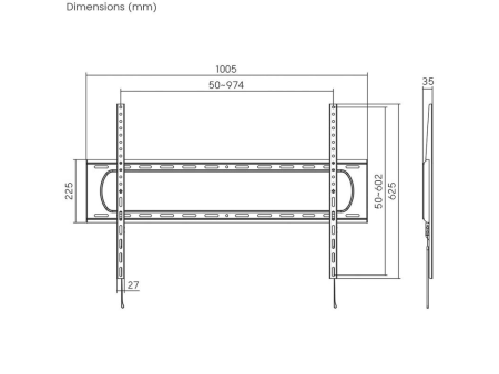 Soporte de Pared Aisens WT120F-293 para TV de 60-120'/ hasta 160kg