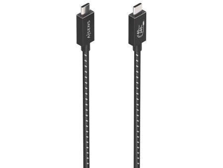 Cable USB 4.0 Tipo-C Aisens A156-0868/ USB Tipo-C Macho - USB Tipo-C Macho/ Hasta 240W/ 40Gbps/ 1.5m/ Gris