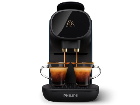 Cafetera de Cápsulas Philips L'Or Barista Sublime LM 9012/40/ Compatible cápsulas Nespresso y L'OR/ Azul y Negra