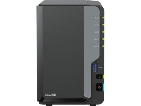 NAS Synology Diskstation DS224+/ 2 Bahías 3.5'- 2.5'/ 2GB DDR4/ Formato Torre