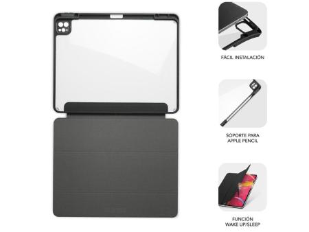 Funda Subblim Clear Shock Case para iPad Pro 11' 2024 M4/ Negra