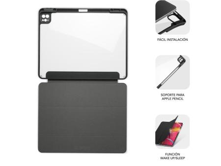 Funda Subblim Clear Shock Case para iPad Pro 12.9' 2024 M4/ Negra