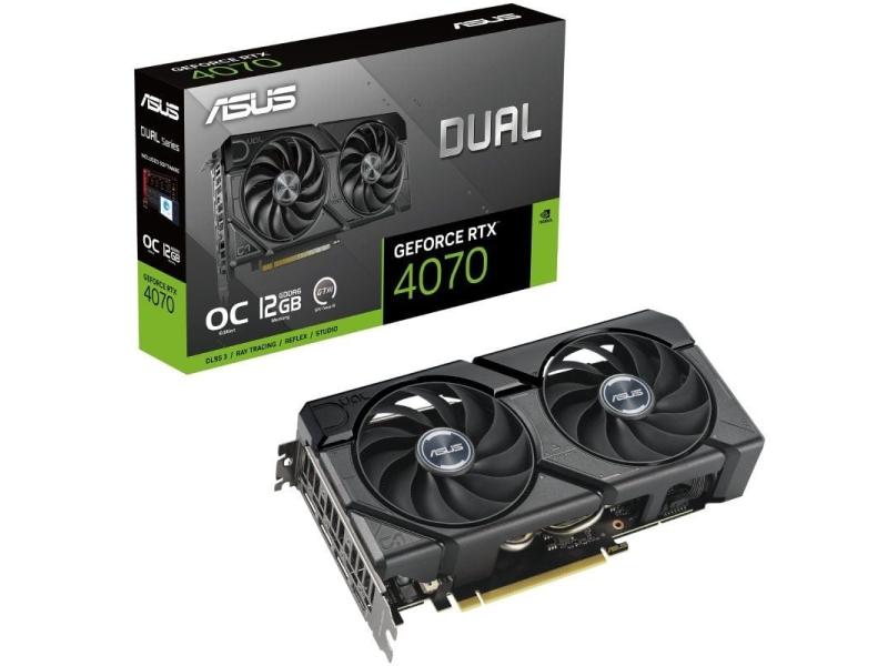 Tarjeta Gráfica Asus Dual GeForce RTX 4070 EVO OC Edition/ 12GB GDDR6