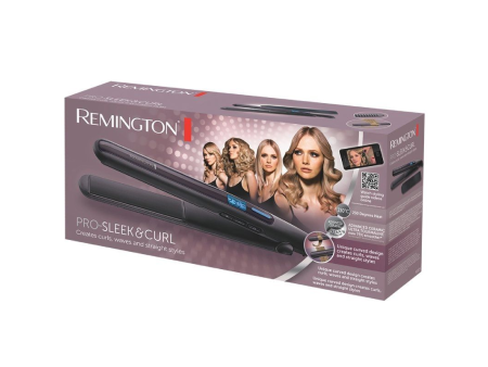 Plancha para el Pelo Remington Pro-Sleek & Curl S6505/ Negro