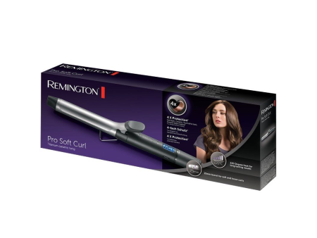 Rizador para el Pelo Remington Pro Soft Curl CI6525/ Negro y Plata