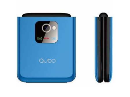 Teléfono Móvil Qubo X-10 para Personas Mayores/ Azul