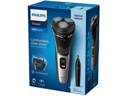 Afeitadora Philips Shaver Series 3000 S3143/02/ con Batería / 2 Accesorios