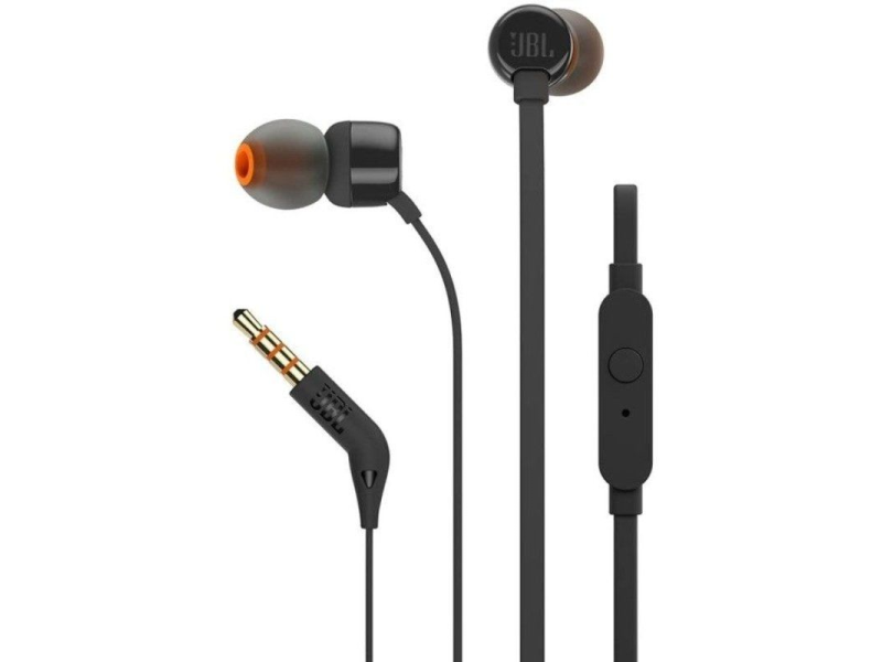 Auriculares Intrauditivos JBL Tune 160/ con Micrófono/ Jack 3.5/ Negros