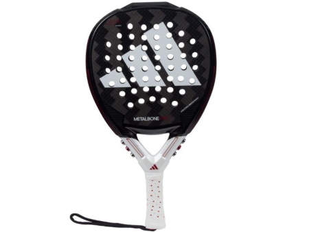 Pala de Pádel Adidas Metalbone HRD+ 2024/ Negra y Blanca (Ale Galan)