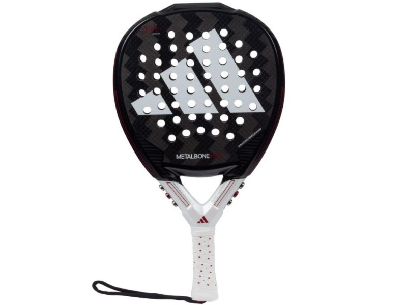 Pala de Pádel Adidas Metalbone HRD+ 2024/ Negra y Blanca (Ale Galan)