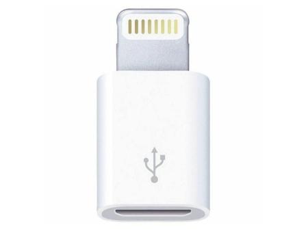 Adaptador Micro USB Lightning 3GO A200/ Micro USB Hembra - Lightning Macho/ Blanco