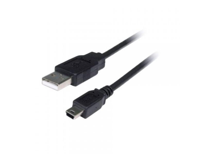 Cable USB 2.0 3GO C107/ MiniUSB Macho - USB Macho/ 1.5m/ Negro