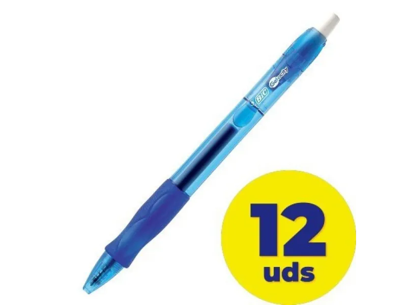 Caja de Bolígrafos de Tinta de Gel Bic Gelocity 526274/ 12 unidades/ Azules Caja de Bolígrafos de Tinta de Gel Bic Gelocity 526274/ 12 unidades/ Azules