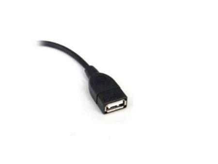 Cable USB 2.0 3GO C122/ MicroUSB Macho - USB Hembra/ 15cm/ Negro