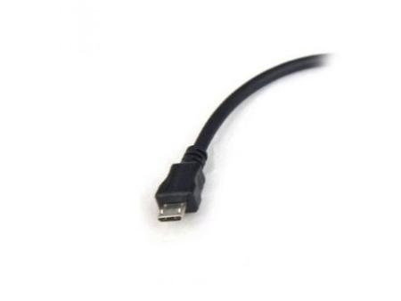 Cable USB 2.0 3GO C122/ MicroUSB Macho - USB Hembra/ 15cm/ Negro