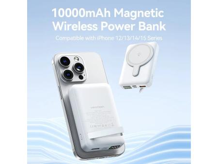 Powerbank 10000mAh Vention FHTB0/ 22.5W/ Wireless/ Negro