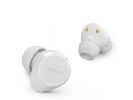 Auriculares Bluetooth Philips TAT1209 con estuche de carga/ Autonomía 6h/ Blancos