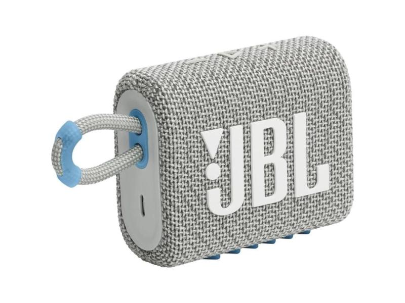 Altavoz con Bluetooth JBL GO 3 ECO/ 4.2W/ 1.0/ Blanco