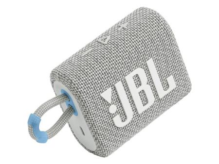 Altavoz con Bluetooth JBL GO 3 ECO/ 4.2W/ 1.0/ Blanco