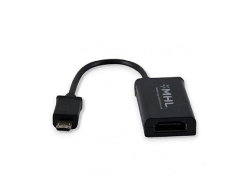 Cable MHL 11 Pines 3GO CMHL11 HDMI Macho - MicroUSB Macho/ Negro