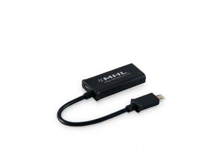 Cable MHL 11 Pines 3GO CMHL11 HDMI Macho - MicroUSB Macho/ Negro