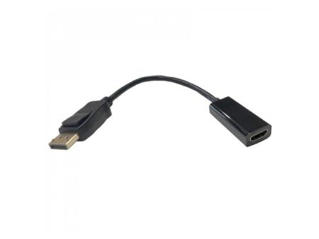 Conversor 3GO ADPHDMI/ DisplayPort Macho - HDMI Hembra/ 15cm/ Negro