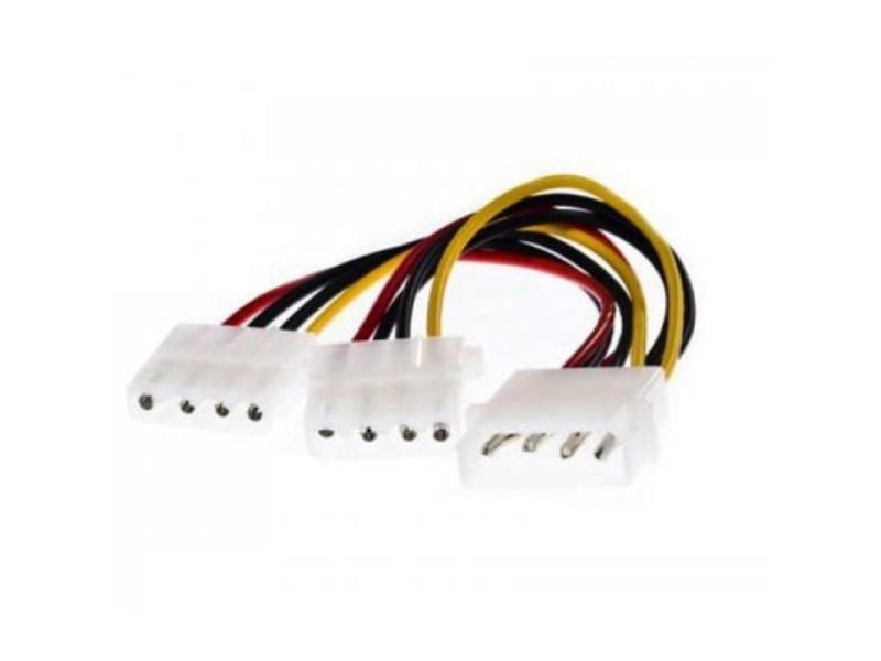 Cable Duplicador Molex 3GO CMOLEXY/ Molex Macho - 2 x Molex Hembra