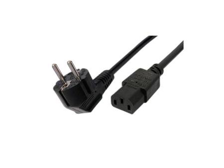 Cable Alimentación 3GO CPOWER/ CEE (7-7) Macho - C13 Hembra/ 2m/ Negro