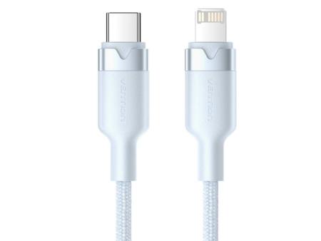 Cable USB Tipo-C Lightning Vention LALSF/ USB Tipo-C Macho - Lightning Macho/ 27W/ 480Mbps/ 1m/ Azul