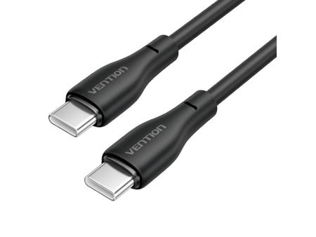 Cable USB Tipo-C Vention H27BF/ USB Tipo-C Macho - USB Tipo-C Macho/ 60W/ 480Mbps/ 1m/ Negro