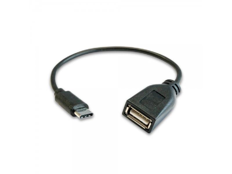 Cable USB 2.0 3GO C135/ USB Tipo-C Macho - USB Hembra/ 20cm/ Negro