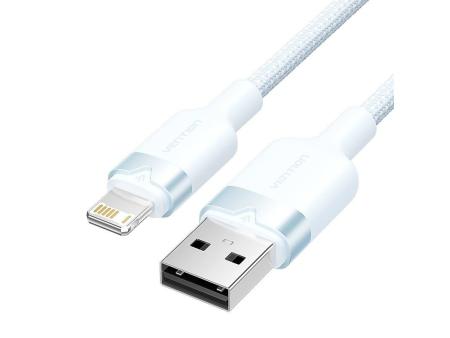 Cable USB 2.0 Lightning Vention LANSF/ USB Macho - Lightning Macho/ 480Mbps/ 1m/ Azul