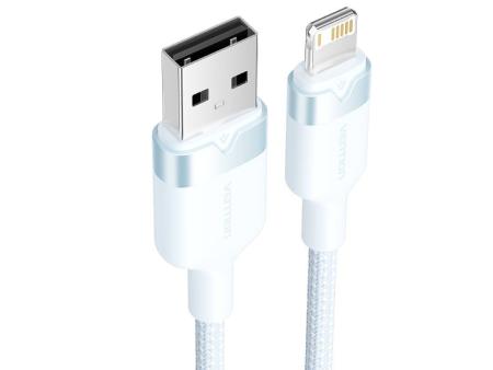 Cable USB 2.0 Lightning Vention LANSF/ USB Macho - Lightning Macho/ 480Mbps/ 1m/ Azul