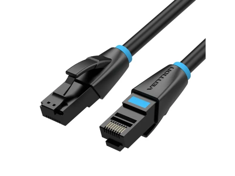 Cable de Red RJ45 26AWG UTP Vention IBKBK Cat.6A/ 8m/ Negro