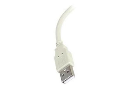 Cable Conversor 3GO C101/ USB Macho - 2x PS2 Macho/ 10cm/ Blanco