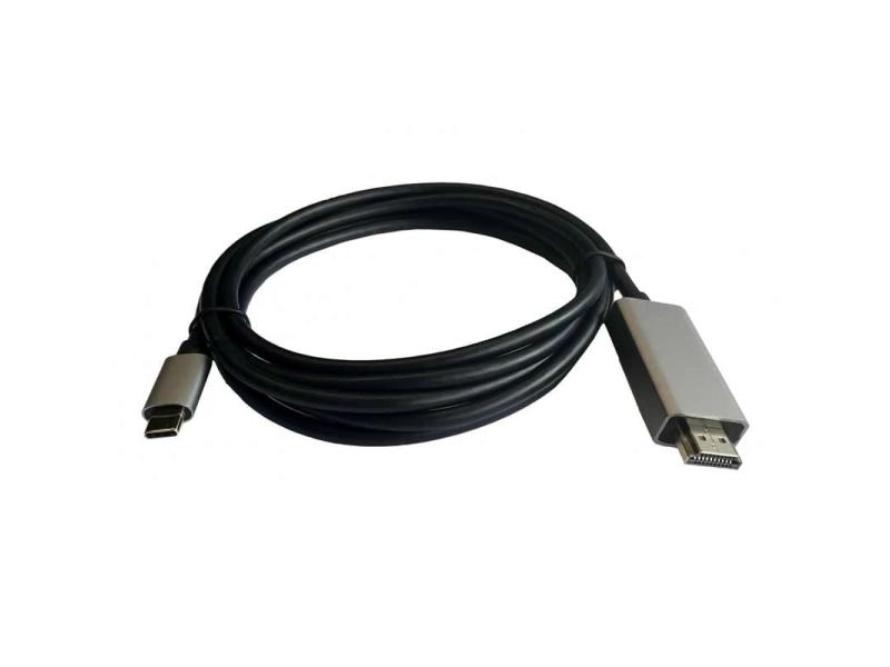 Cable HDMI 3GO C137/ HDMI Macho - USB Tipo-C Macho/ 2m/ Negro