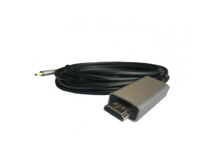 Cable HDMI 3GO C137/ HDMI Macho - USB Tipo-C Macho/ 2m/ Negro