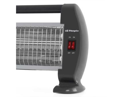 Estufa de Cuarzo Orbegozo BP 0206/ 3 niveles de potencia/ 1200W