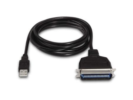 Cable Conversor impresora Aisens A104-0038/ USB Macho - CN36 Macho/ Negro