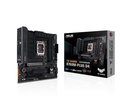 Placa Base Asus TUF GAMING B760M-PLUS D4/ Socket 1700/ Micro ATX